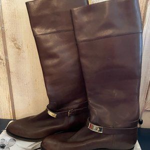 Michael Kors Brown Leather boots womens size 9 Never Worn